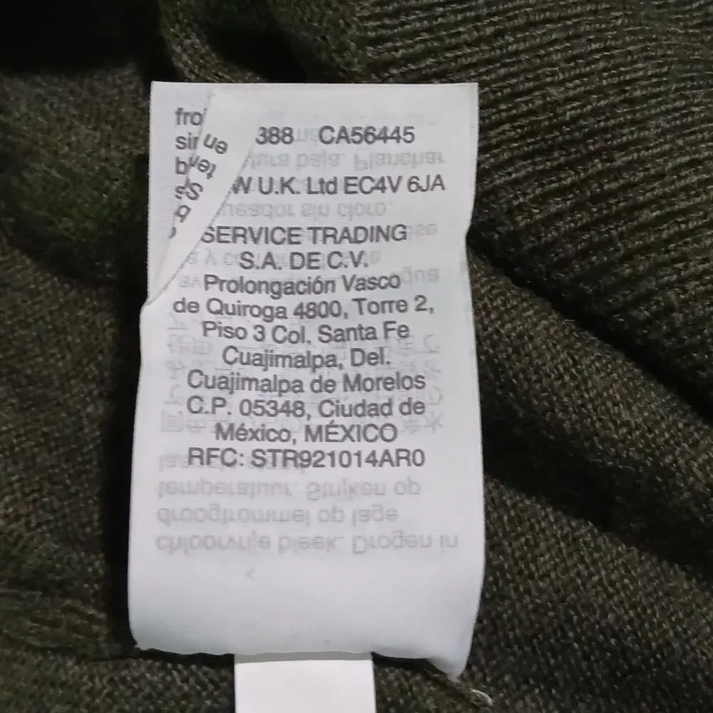 Men’s J Crew Mercantile M Men's Olive 100% Cotton Long-Sleeved Crewneck Sweater